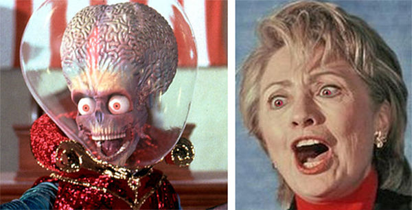 Hillary With & Without Her "False Face"?...