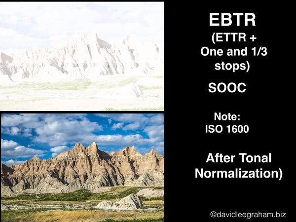 5 EBTR  SOOC VS, Tonally normalized...