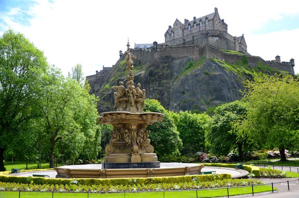 Edinburgh Castle from Prince's Park...