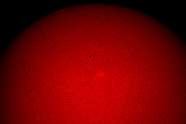 Sunspot with Halpha scope...