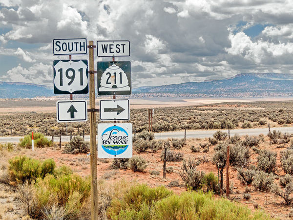 Road Signs Off Hwy 191, Utah...