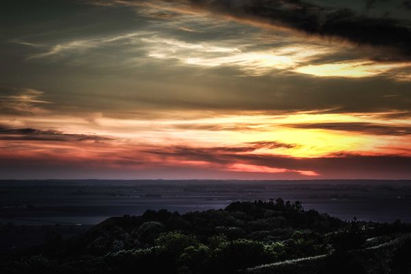 Loess Hills Sunset over the Missouri Valley...