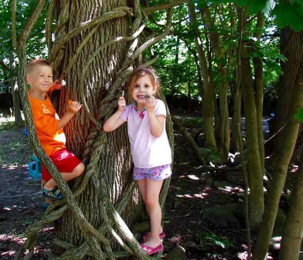 Tree climbing and lollies-who could ask for more?...