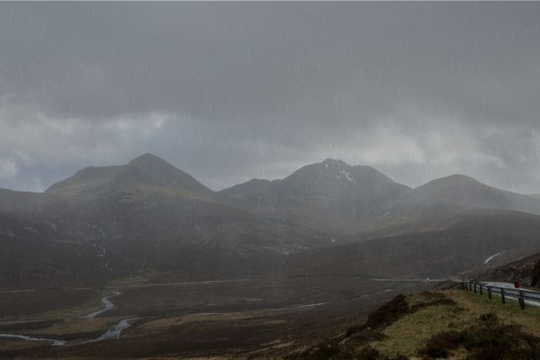 Wet highland rain....