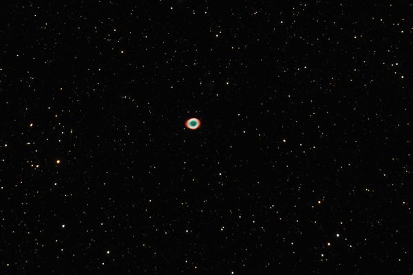 M57 Ring Nebula Taken With 8 Inch F/10 SCT...