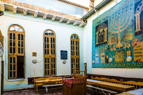 Interior of a small synagoge...
