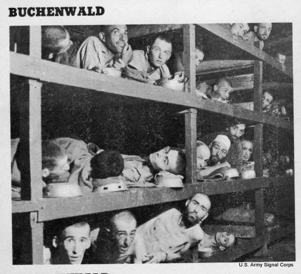 Some of the 22,000 concentration camp survivors af...