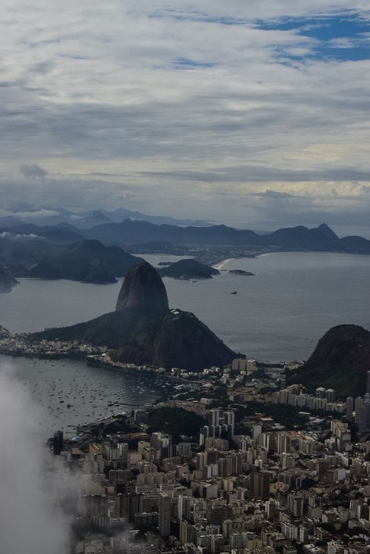 View of Sugarloaf from Christ the Redeemer...