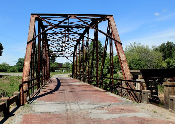 1925 Iron Bridge on the Santa Fe Trai (first align...