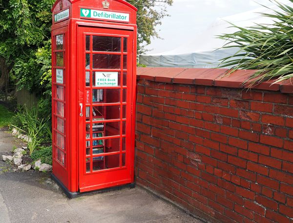 These redundant phone boxes are often used as a li...