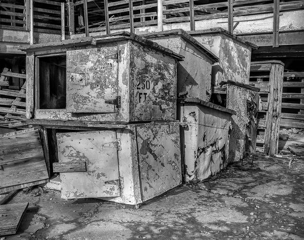 Stockyards storage bins...