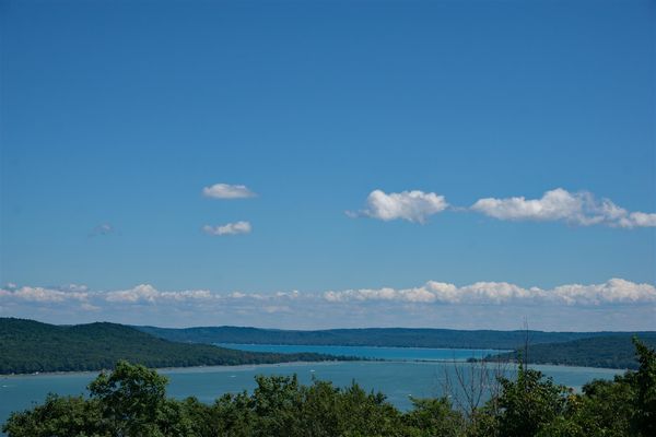 View on the opposite side of the road, Glen Lake...