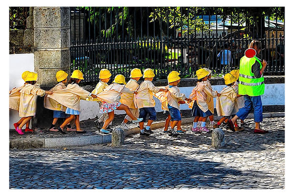 School kids, Portugal...