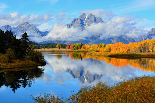 Fall reflections on the Oxbow of the Snake River....