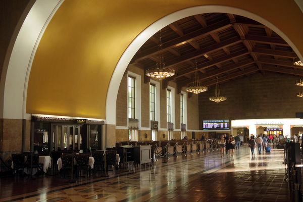 Los Angeles Union Station is a massive place; the ...
