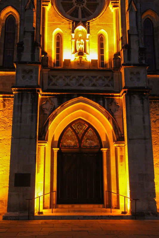 #7  The entrance to a church....
