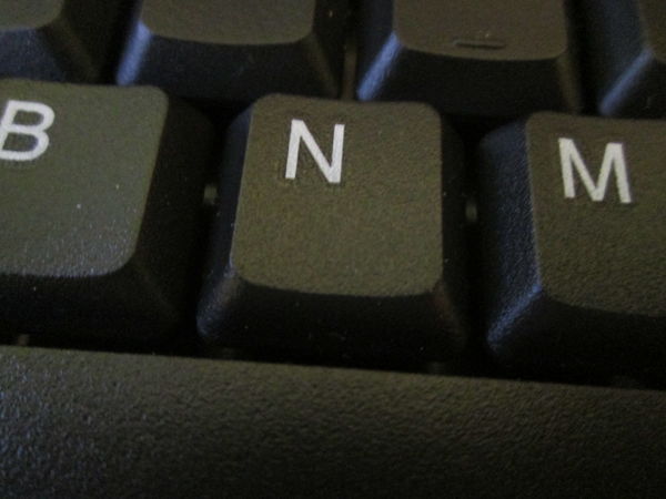 "N" on my keyboard...