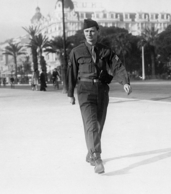 Sgt. RichardQ marching in Nice on the Riviera - De...