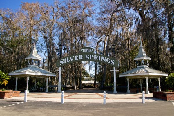 One of the signs for Silver Springs State Park....