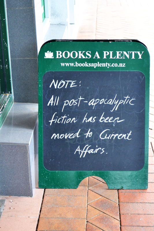Bookstore sign...