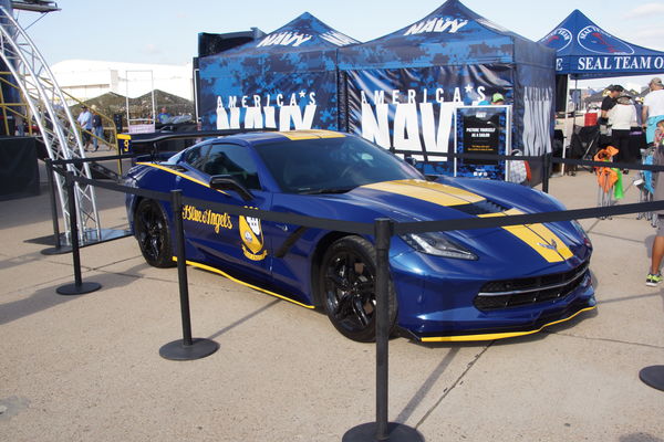 the Blue Angels ride in style even when they are o...