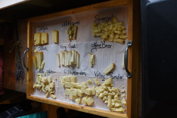 the cheese we sampled...