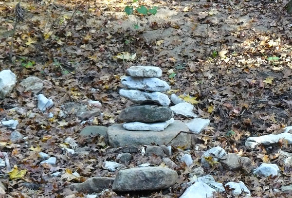 Stacked Rocks From The trail back to Eden Falls, P...