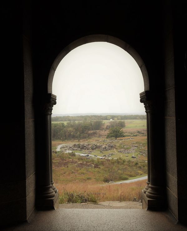 View of Devil's Den from the Little Round Top monu...
