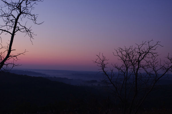 Gladetop Trail, MO just before dawn...
