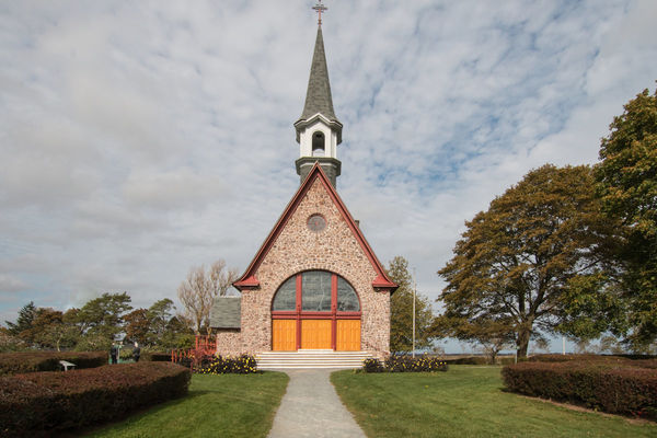 Memorial church at Grand Pre from where the Acadie...