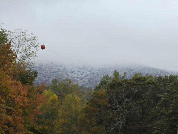 Blood Mountain with Snow and cloud on Sunday....