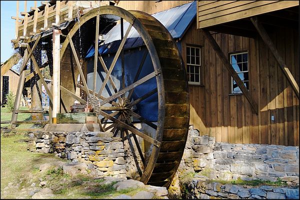2. A little closer look at the water wheel....