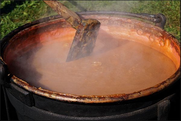 6. A closeup of the apple butter in the making....