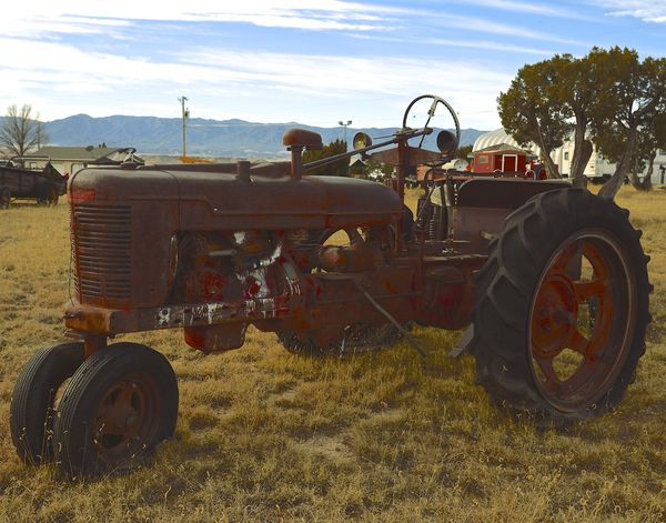 #4 old red tractor...