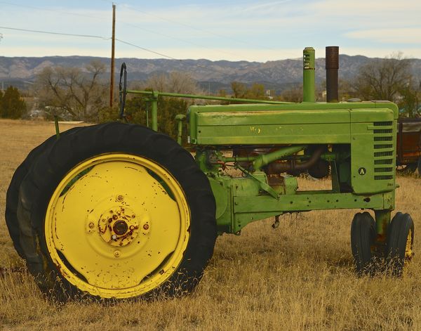 #5 old green tractor...