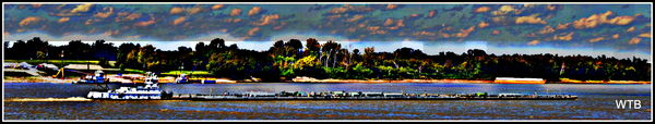 Mississippi River facing west...