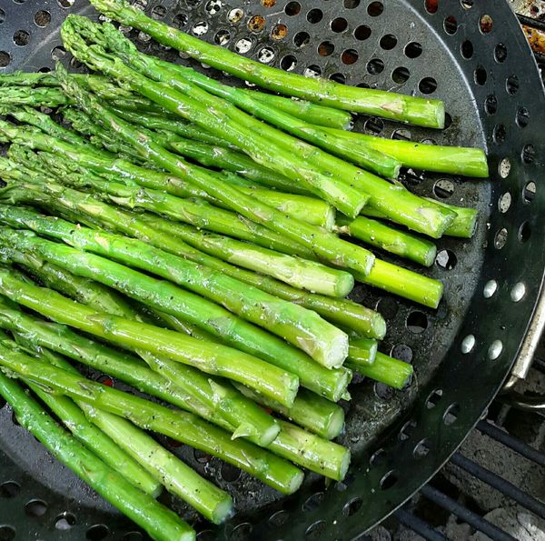 Grilled asparagus...
