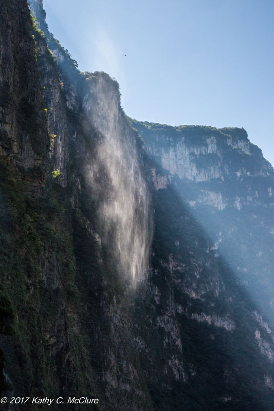 This is a waterfall that comes more as a mist than...