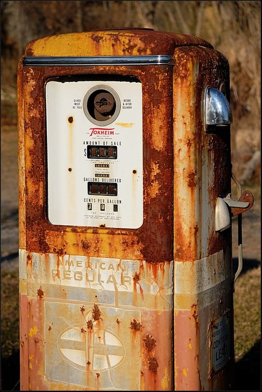1. Old gas pump....