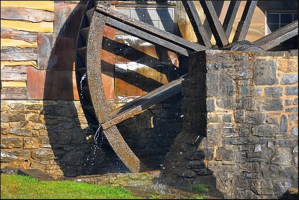 2. A closer look at the water wheel....
