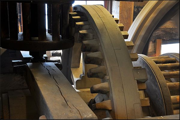 3. View of gears inside the mill....