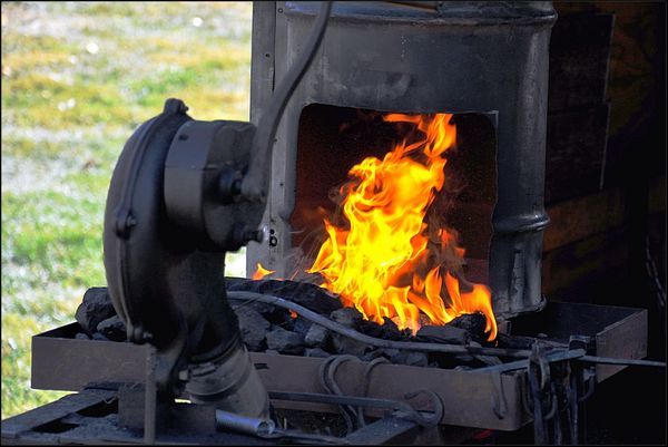 8. The blacksmith's fire....