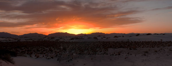 Sunset - White Sands National Monument...