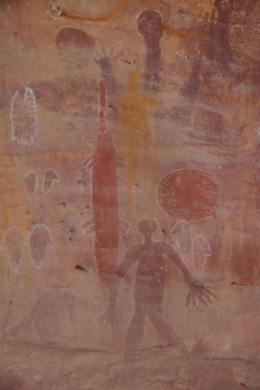 Aboriginal Drawings at Split Rock...