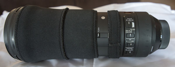 Lens with black cover...