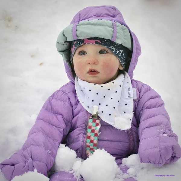 "Lucy" my granddaughter In the snow...