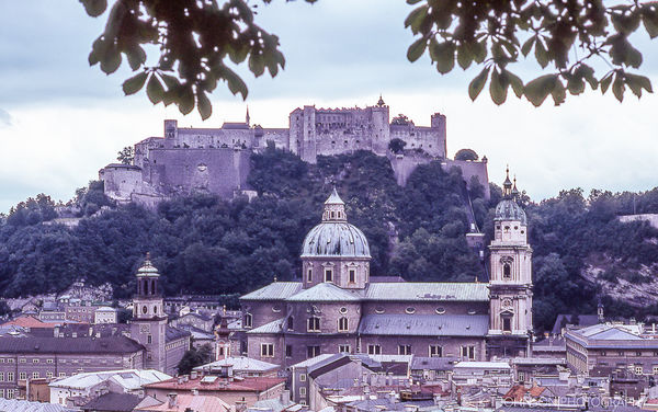 Salzburg Castle & Dom Cathedral, Salzburg, Austria...