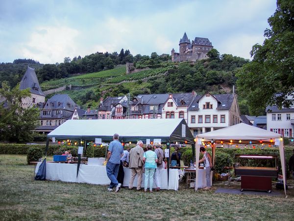 Barbecue on the Rhine taken in very low light with...