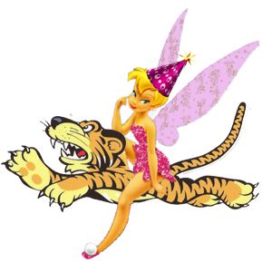 pussy flying high on pixie dust...