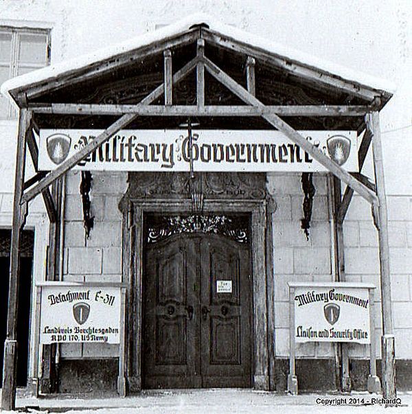 MG office in Berchtesgaden Bavaria - 1946...